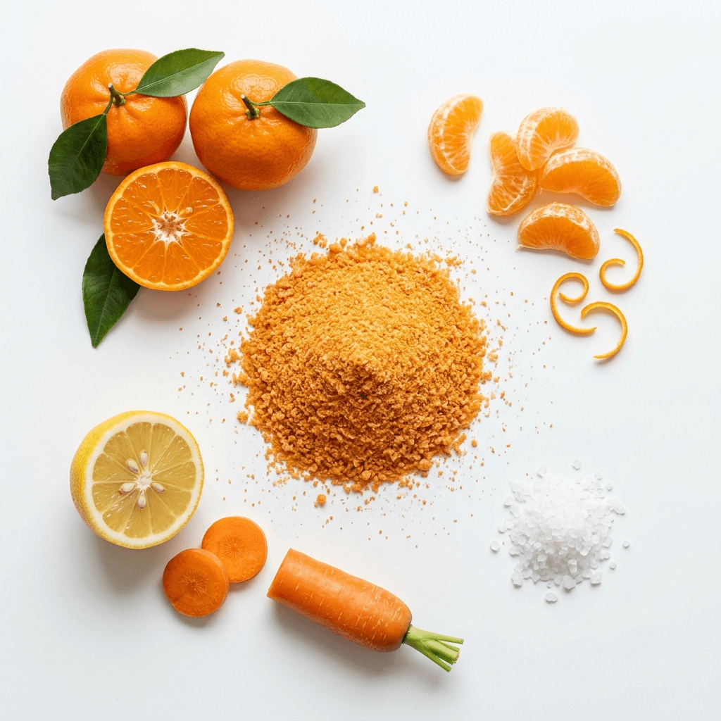 Hydrate color sources — tangerine, carrot & citrus